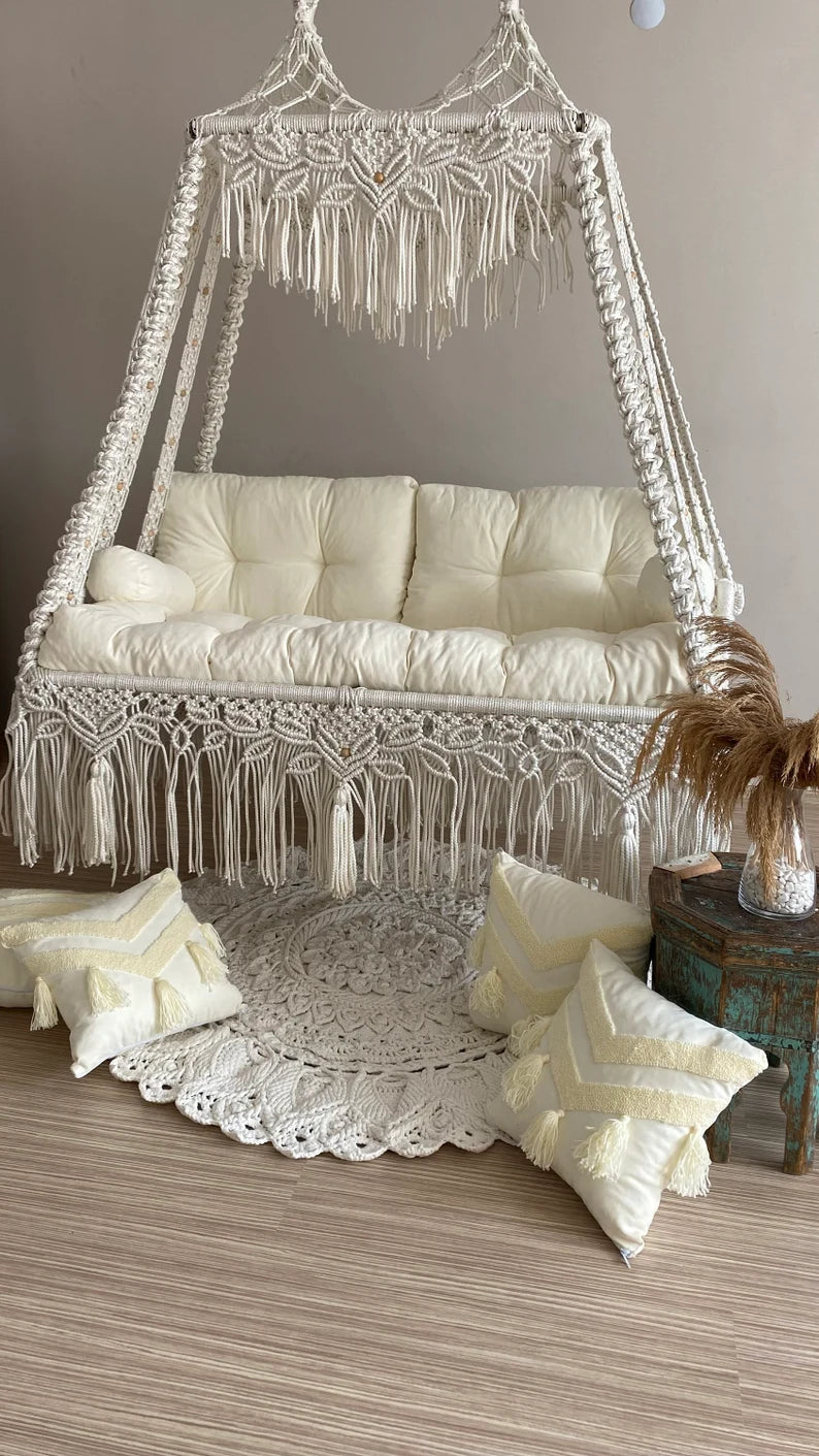Macrame Swing Sofa For Adults - Leechoo